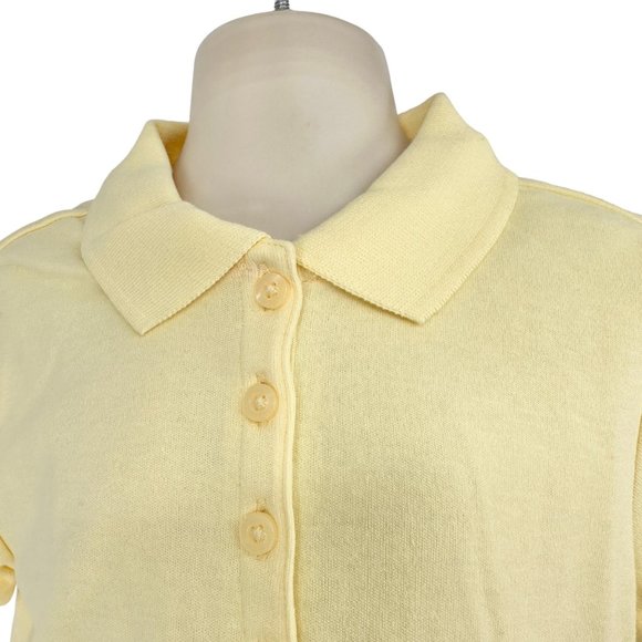 Wonder Nation Girls Uniform Short Sleeve Polo-style Yellow XS Tagless Comfort - Picture 2 of 8